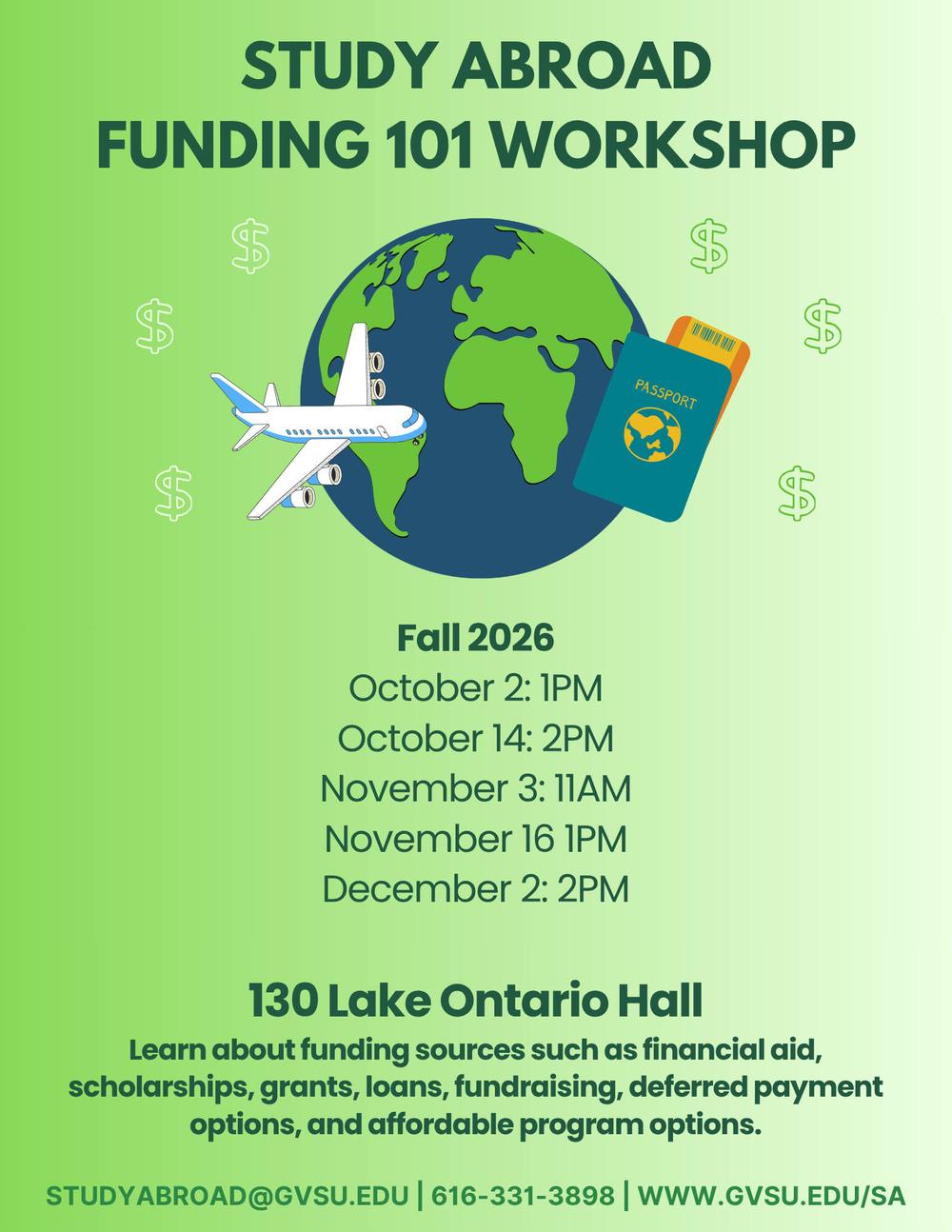 Funding workshop flyer