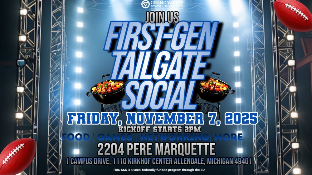 Flyer for First-Gen Tailgate Social