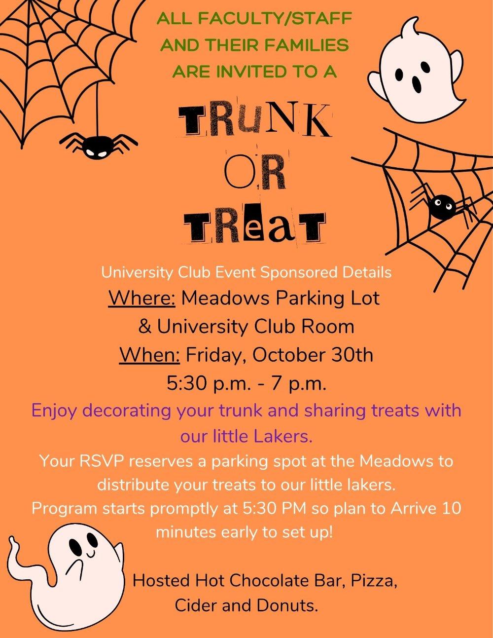Trunk or treat flyer
