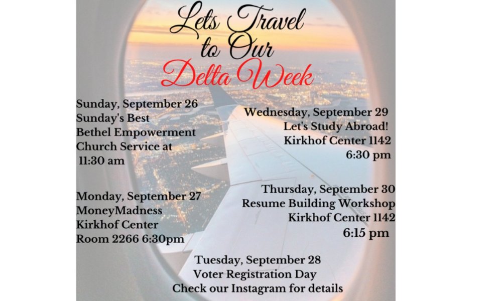 Lets Travel to our Delta Week: Money Madness