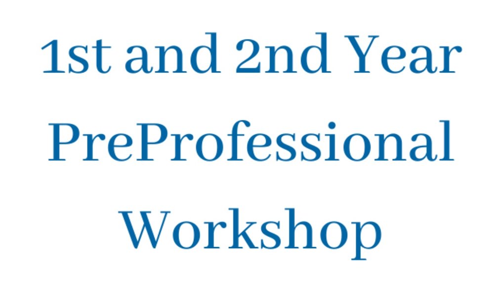 1st and 2nd Year Preprofessional Workshop