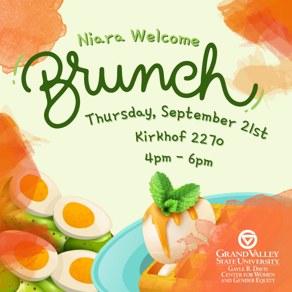 Niara Welcome Brunch, Thursday September 21st, Kirkhof 2270, 4pm to 6pm