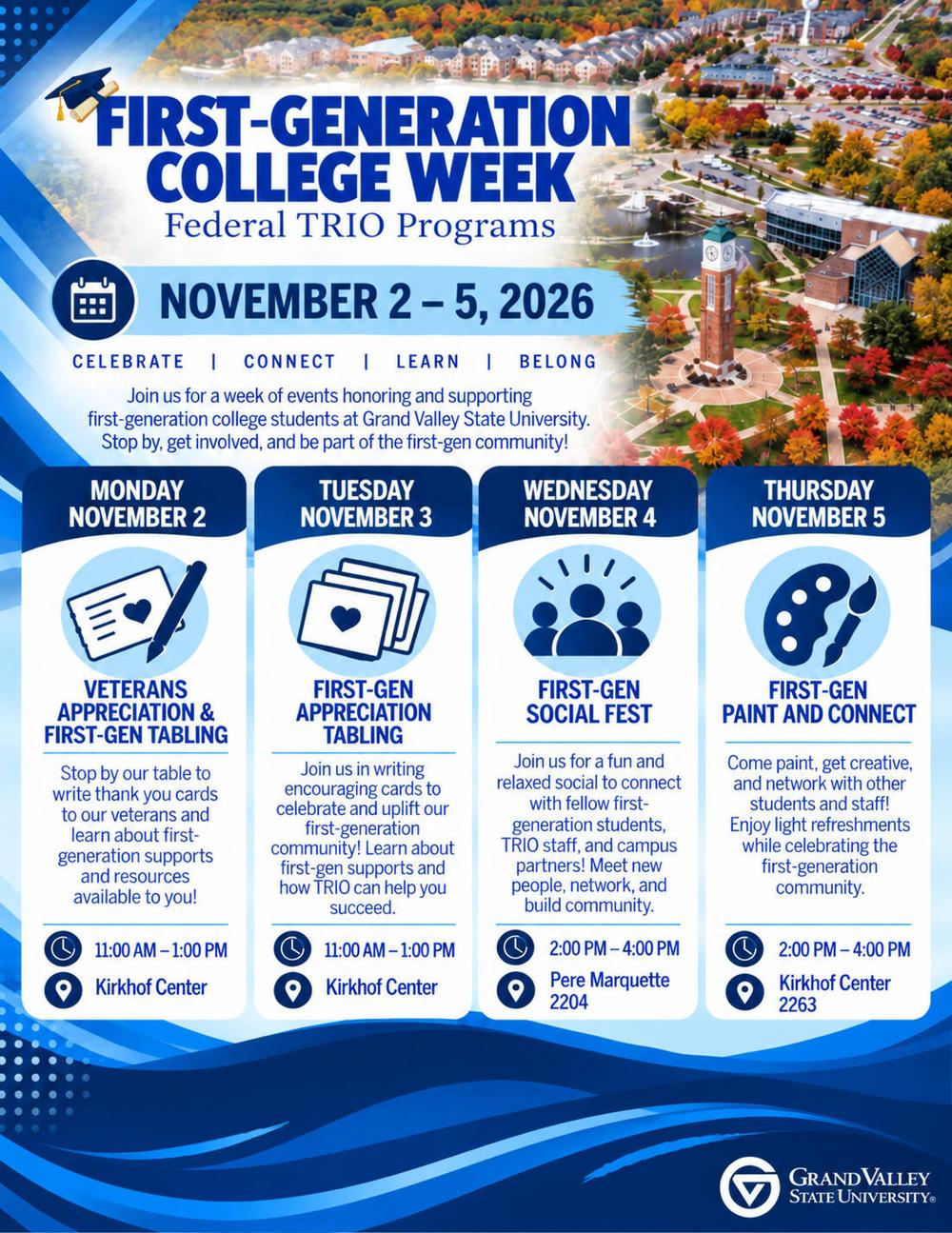 National First Generation College Week Flyer