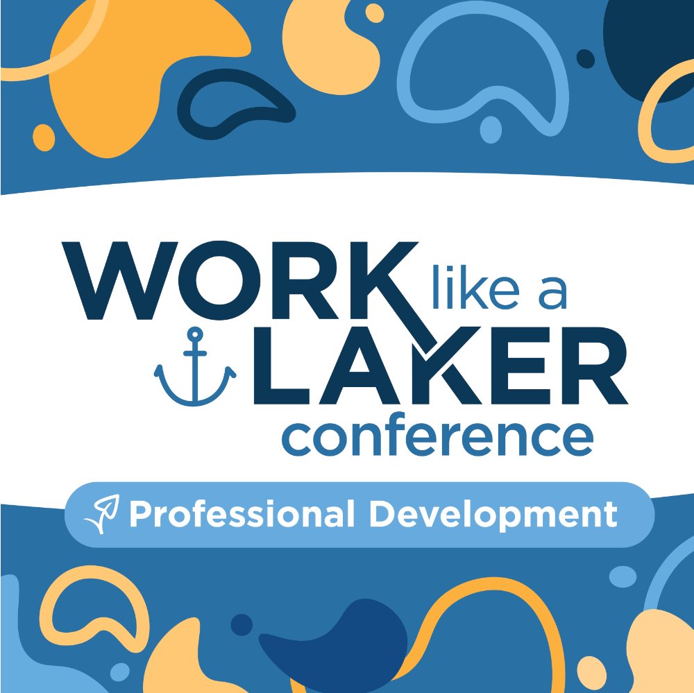 work like a laker conference professional development logo