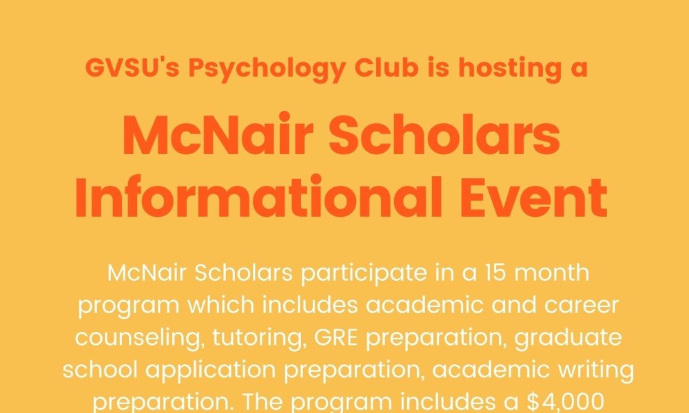McNair Scholars Informational Event