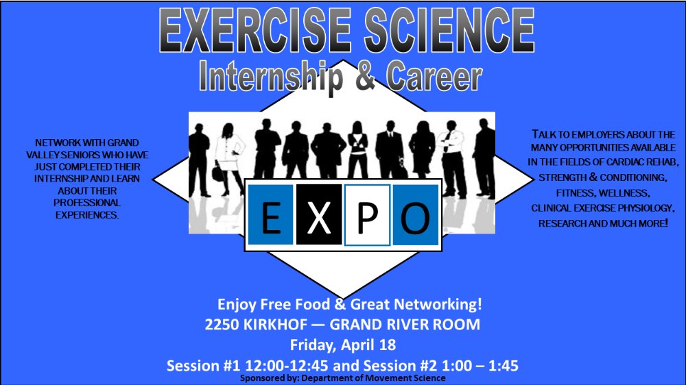 A poster advertising the Internship and Career Expo