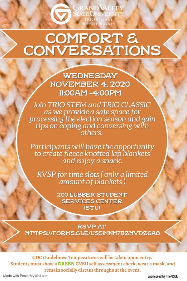Comfort and Conversations Flyer