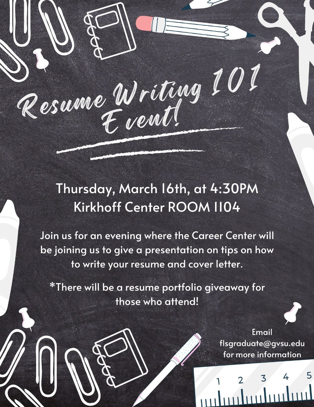 Resume Writing 101 Event
