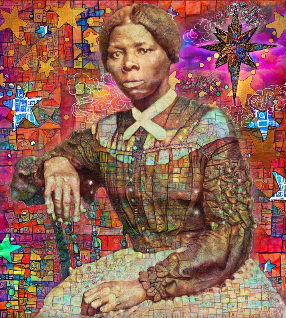 &yacute;Beacon of Hope&yacute; by Nettrice Gaskins (2021).- painting of Harriet Tubman