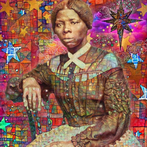 &yacute;Beacon of Hope&yacute; by Nettrice Gaskins (2021).- painting of Harriet Tubman