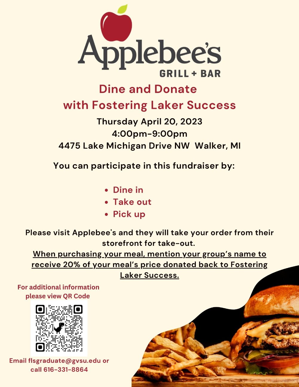 Dine and Donate with Fostering Laker Success