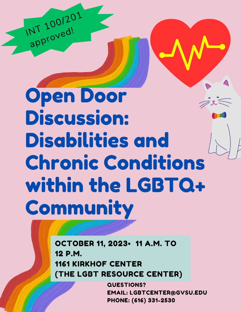 Open Door Discussion: Disabilities and Chronic Conditions within the LGBTQ+ Community