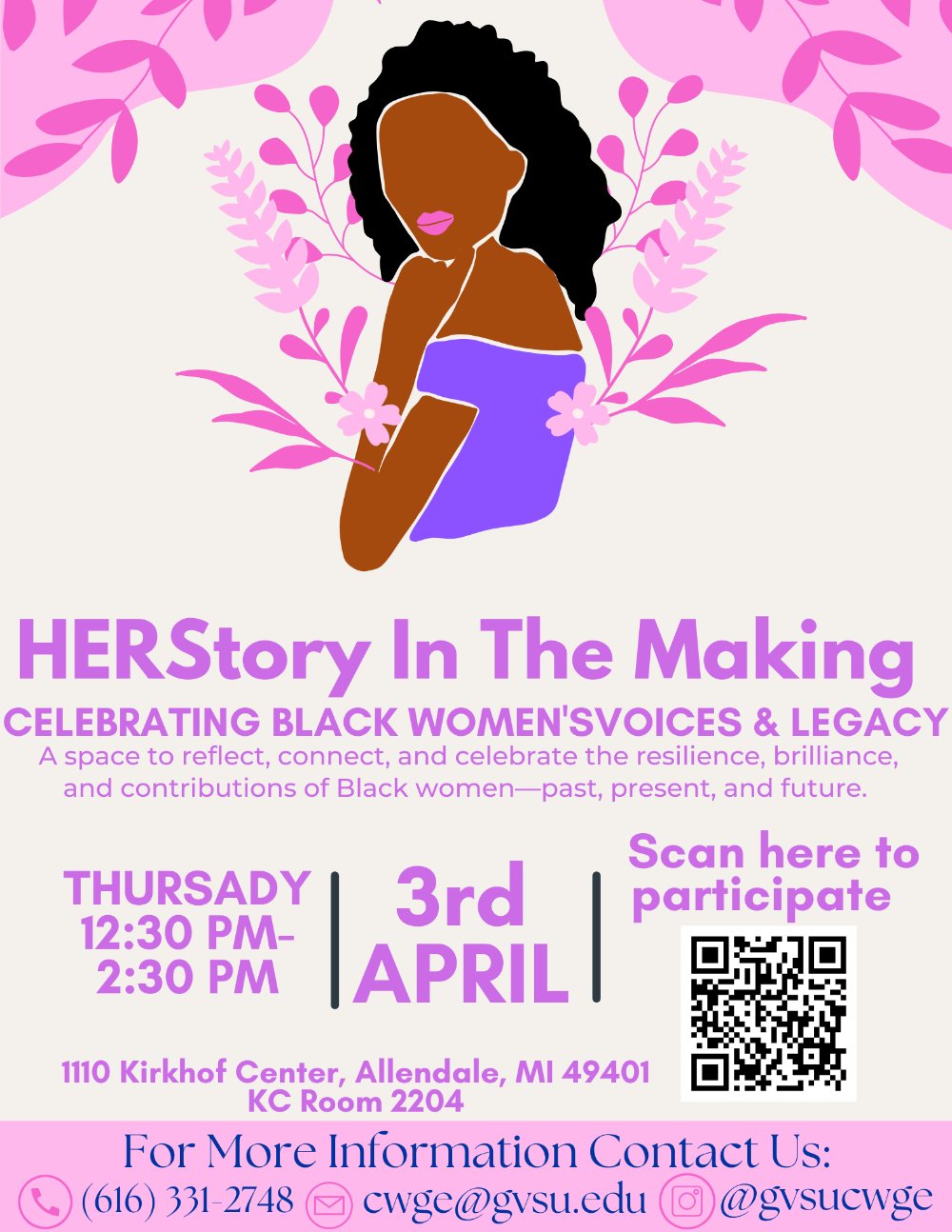 NIARA Thursday, April 3 from 12:30P-2:30P