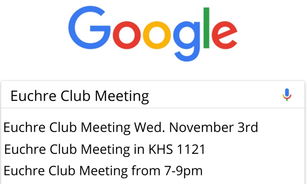 Euchre Club Meeting