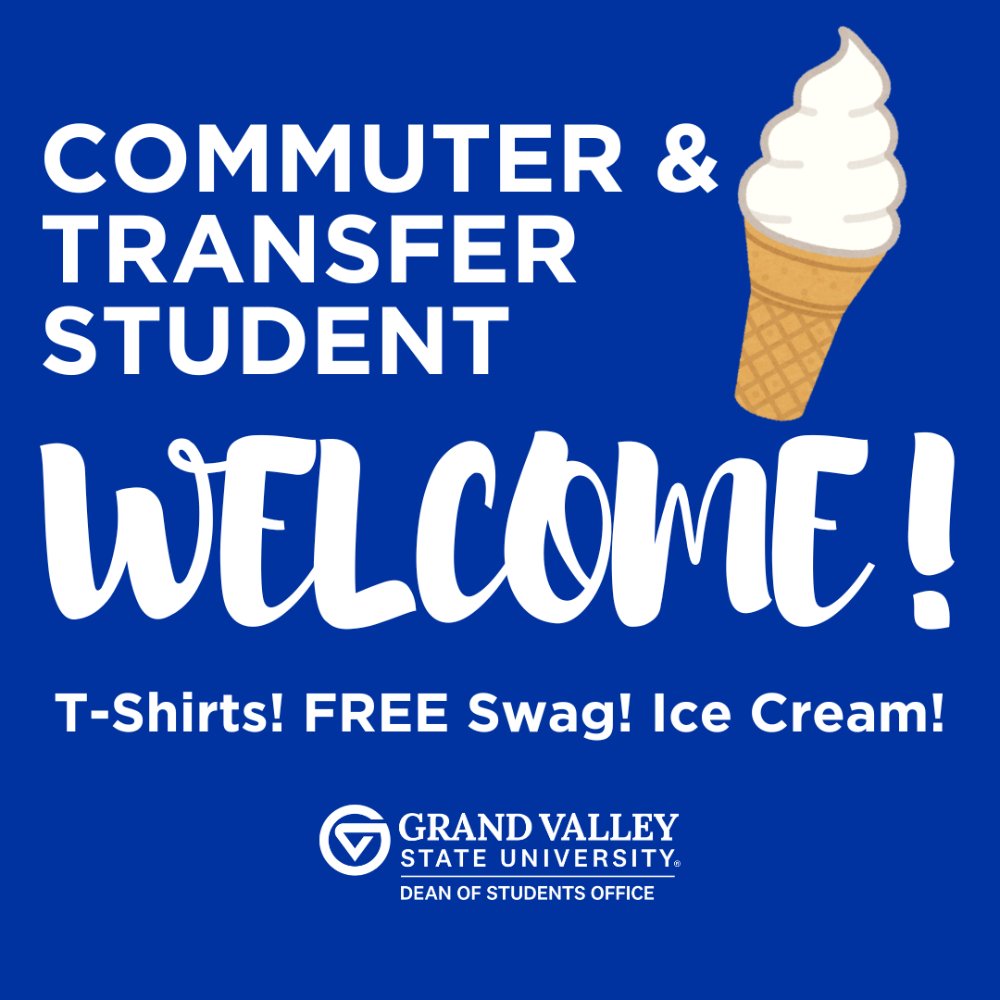 Commuter & Transfer student Welcome with ice cream cone