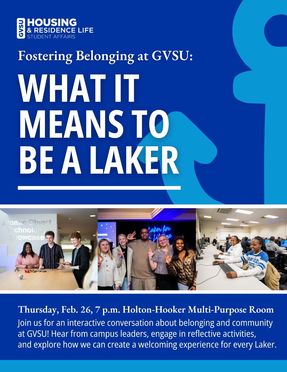 What it means to be a Laker event flyer.