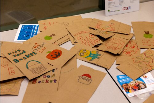Decorated paper bags for kids