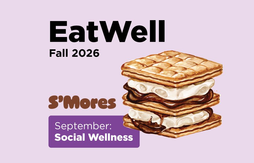 Eat well smores poster with smore
