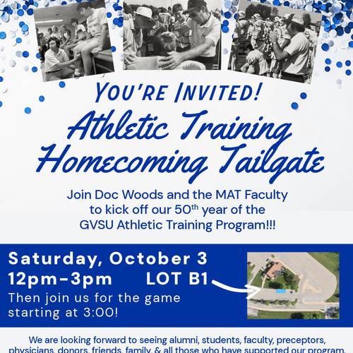 Join Us!! Master of Athletic Training 50th Kickoff Celebration