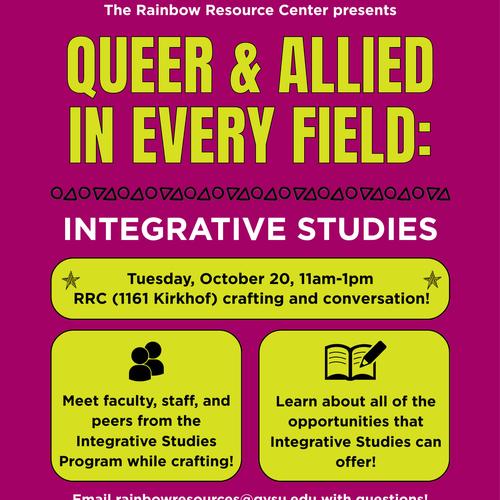 Queer & Allied in Every Field: Integrative Studies