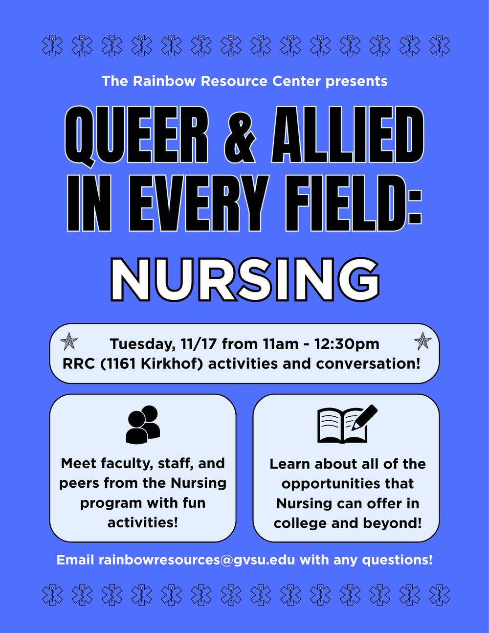 QAF in Nursing, 11/17 from 11am-12:30pm