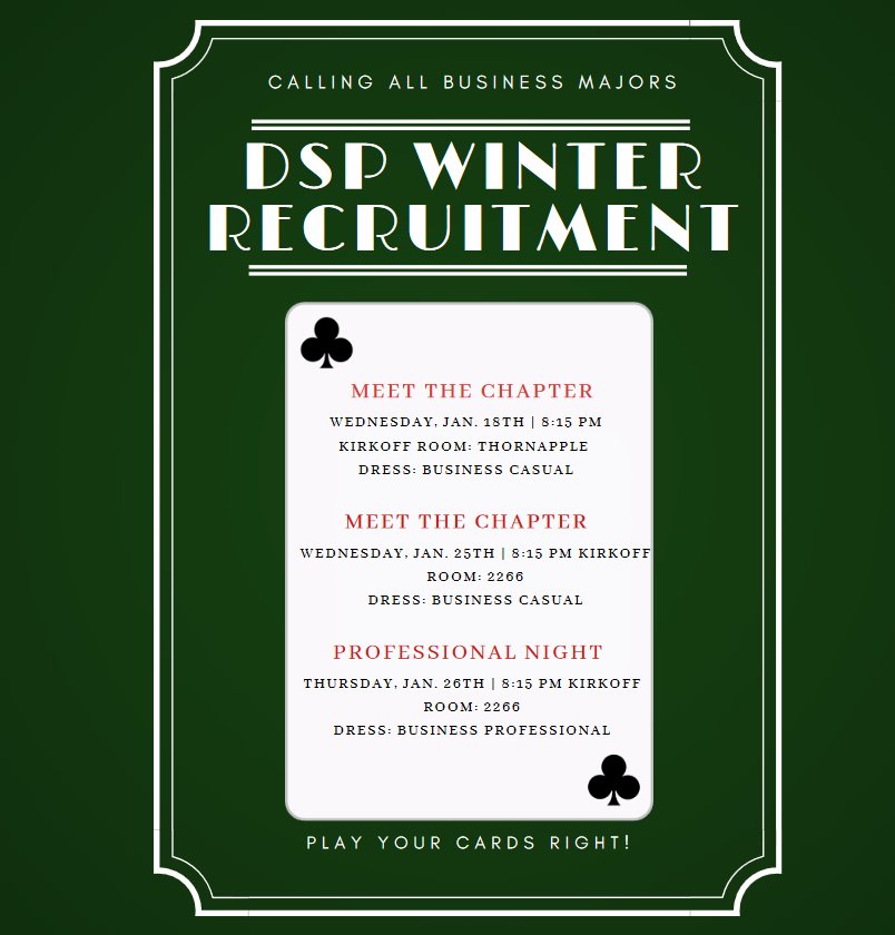 DSP Winter Recreuitment