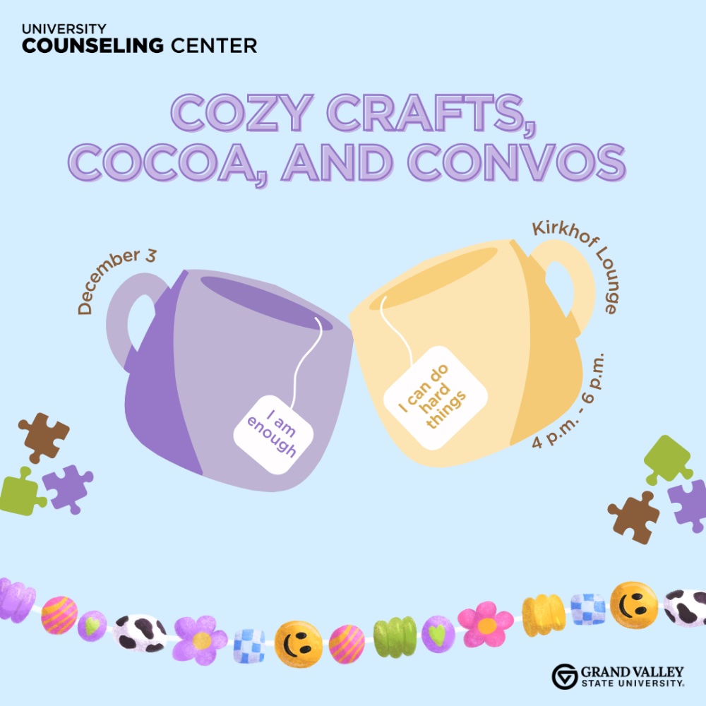 Cozy Crafts, cocoa and convos