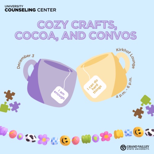 Cozy Crafts, cocoa and convos