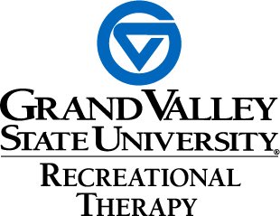 GVSU blue logo with Recreational Therapy below