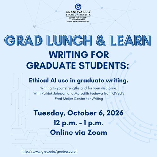 Grad Writing: Lunch and Learn