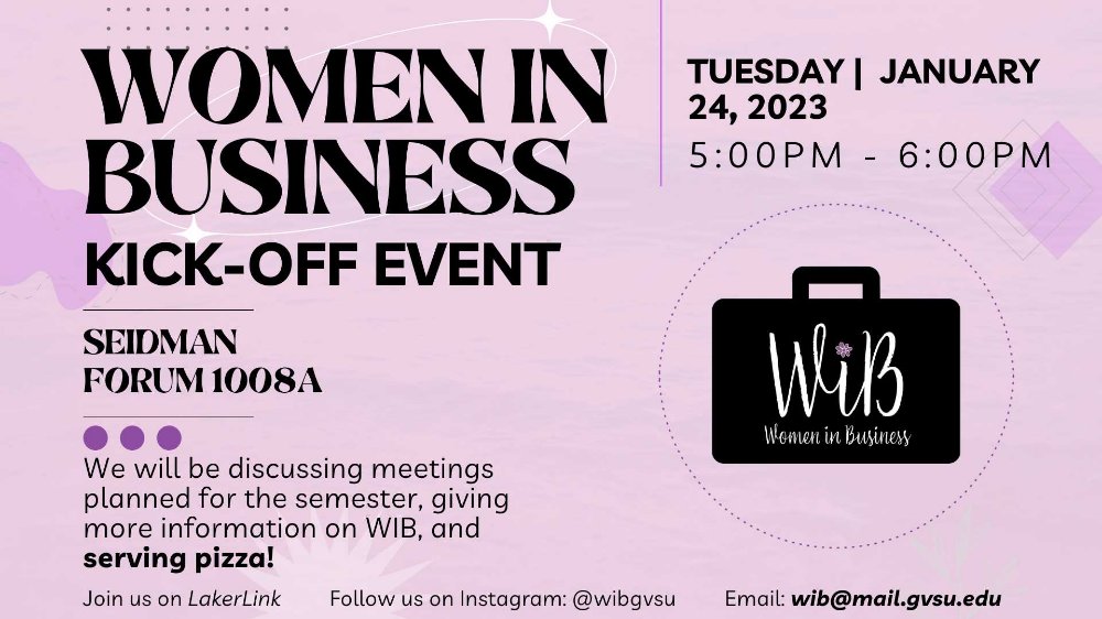 Women in Business Kickoff Event