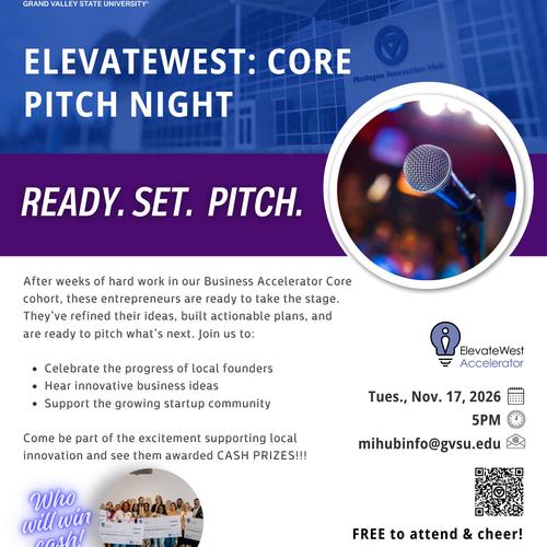 ElevateWest Core Pitch Night 2026 Flyer