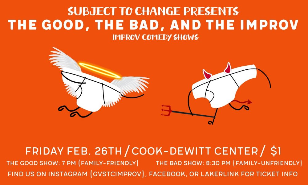 The Good, the Bad, and the Improv: Family-Friendly Improv Comedy Show