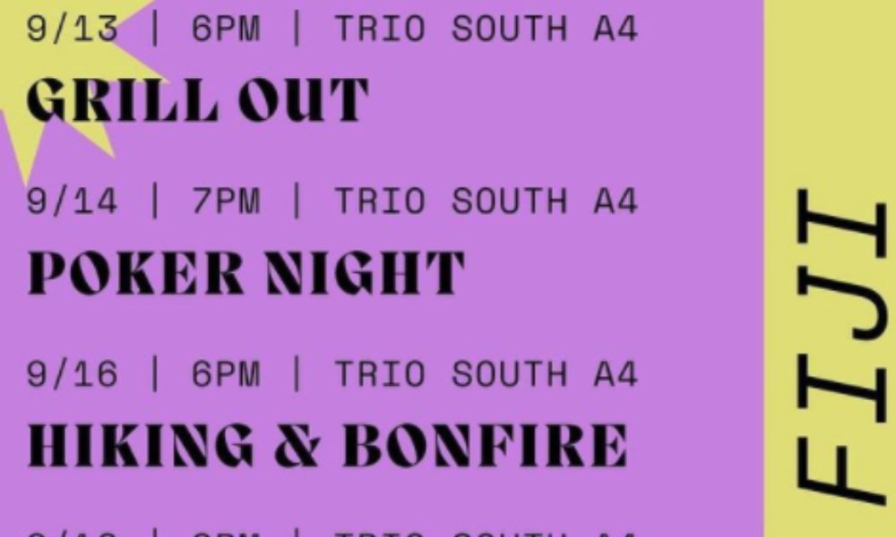 Rush event #1 Grill out