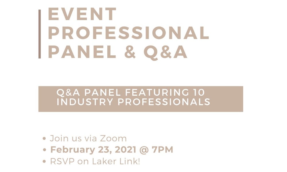 Event Professional Panel and Q&A
