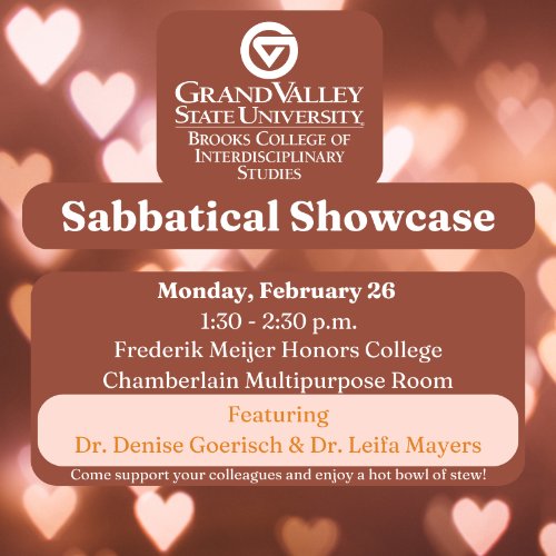 sabbatical showcase event flyer