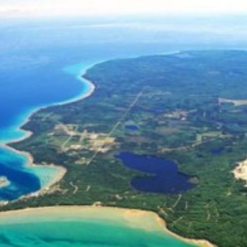 Beaver Island, seen from above