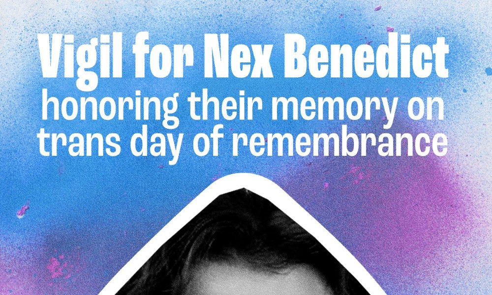 Vigil for Nex Benedict - Honoring Their Memory on Trans Day of Rememberance