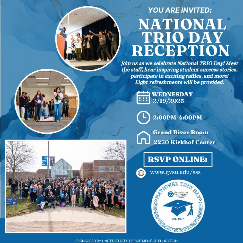 Poster for National TRIO day reception