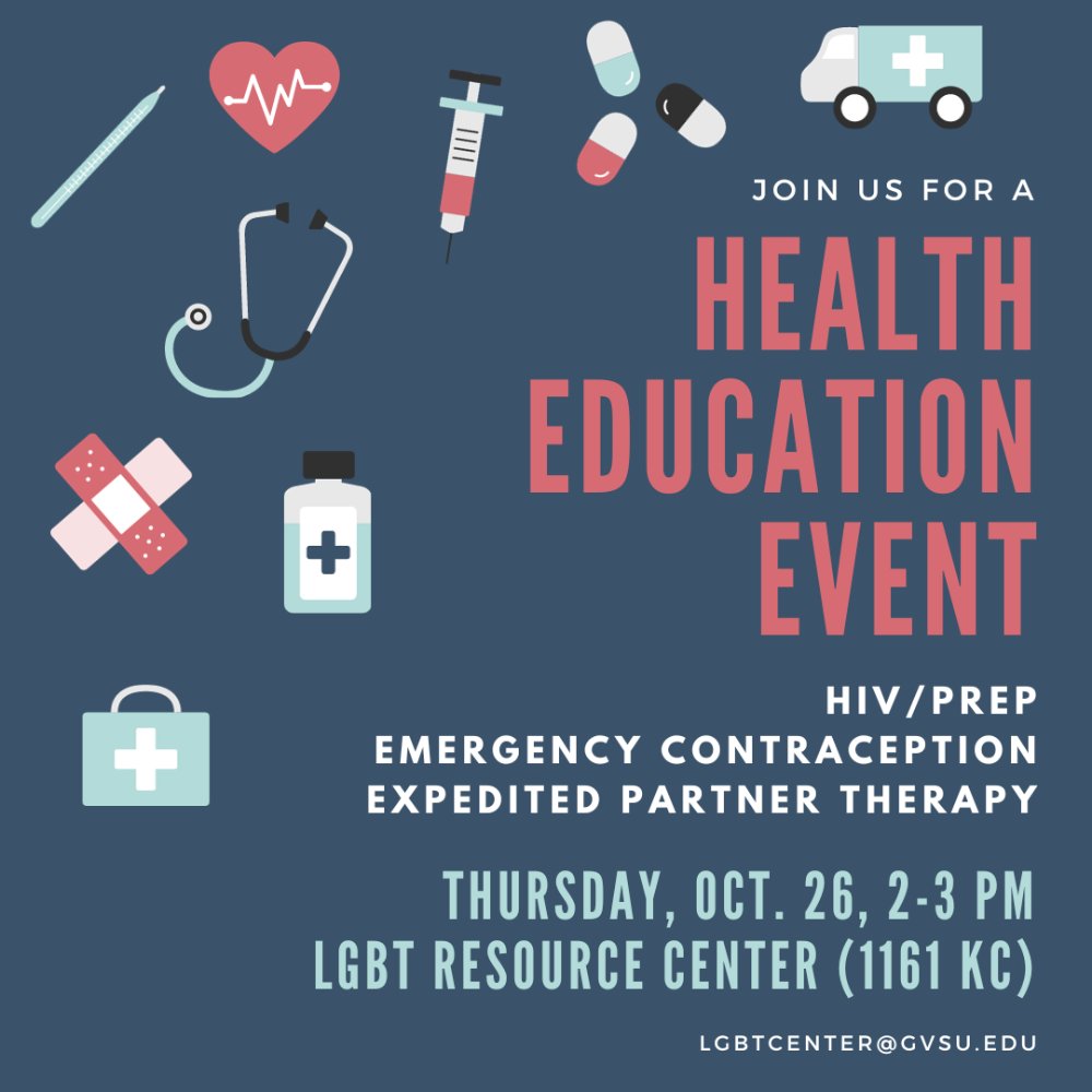 LGBTQ Health Ed Event: Oct. 26, 2023 from 2-3PM