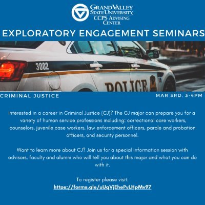 Criminal Justice Program Information Session for Exploratory Students