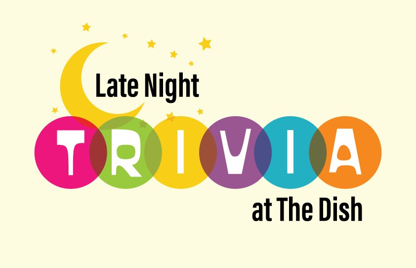 Late night trivia at the dish flyer