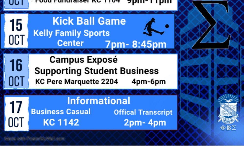 Campus Expose, Supporting Student Business (Fall 2021 Sigma Week)