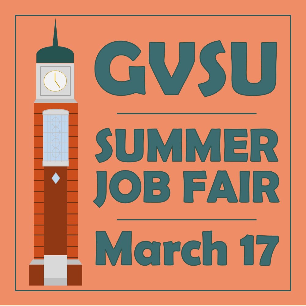 GVSU Summer Job Fair, March 17