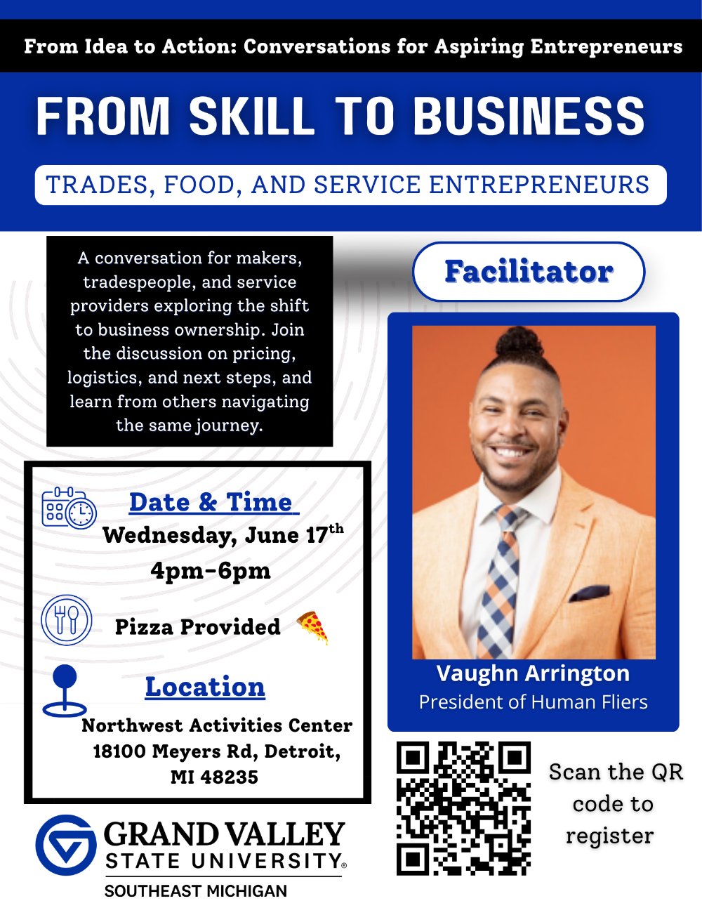 From Skill to Business event flyer