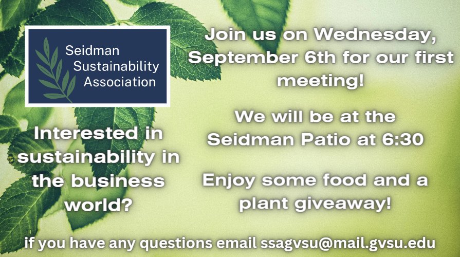 Seidman Sustainability Association Patio Event