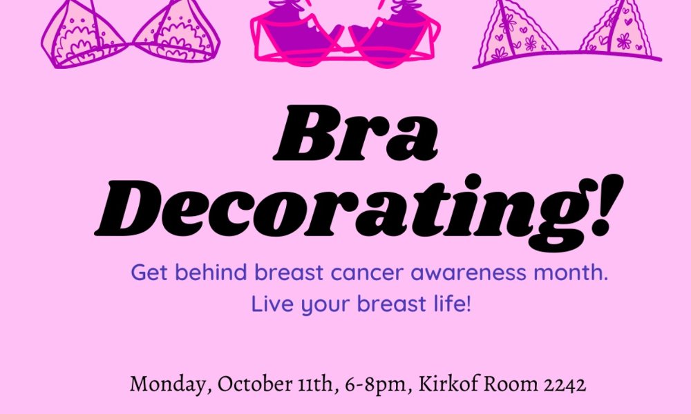 Bra Decorating - In support of Breast Cancer Awareness Month