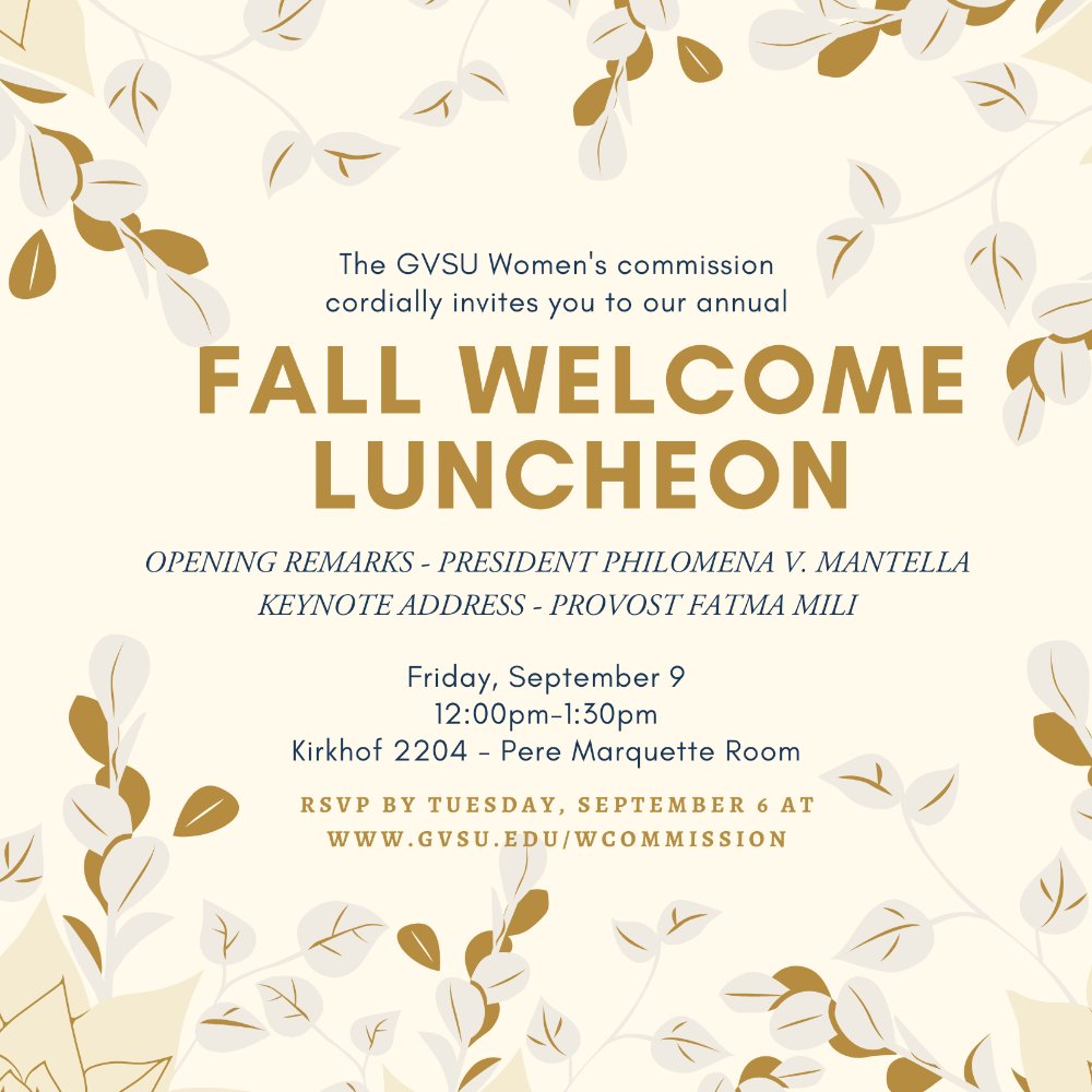 Fall Welcome invitation