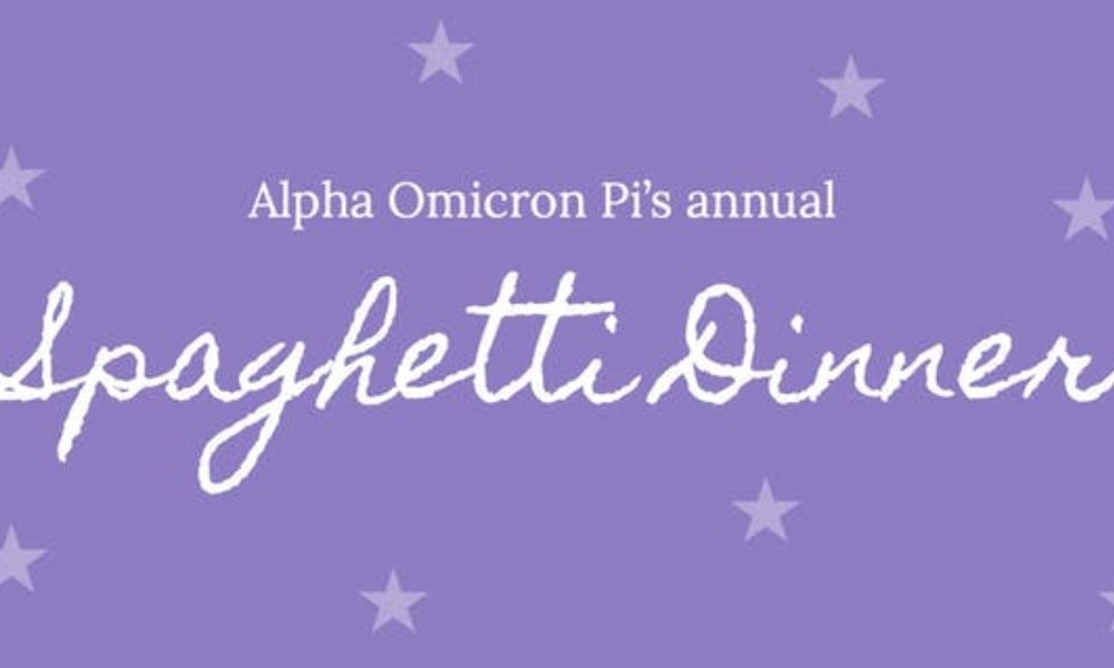Alpha Omicron Pi's Annual Spaghetti Dinner