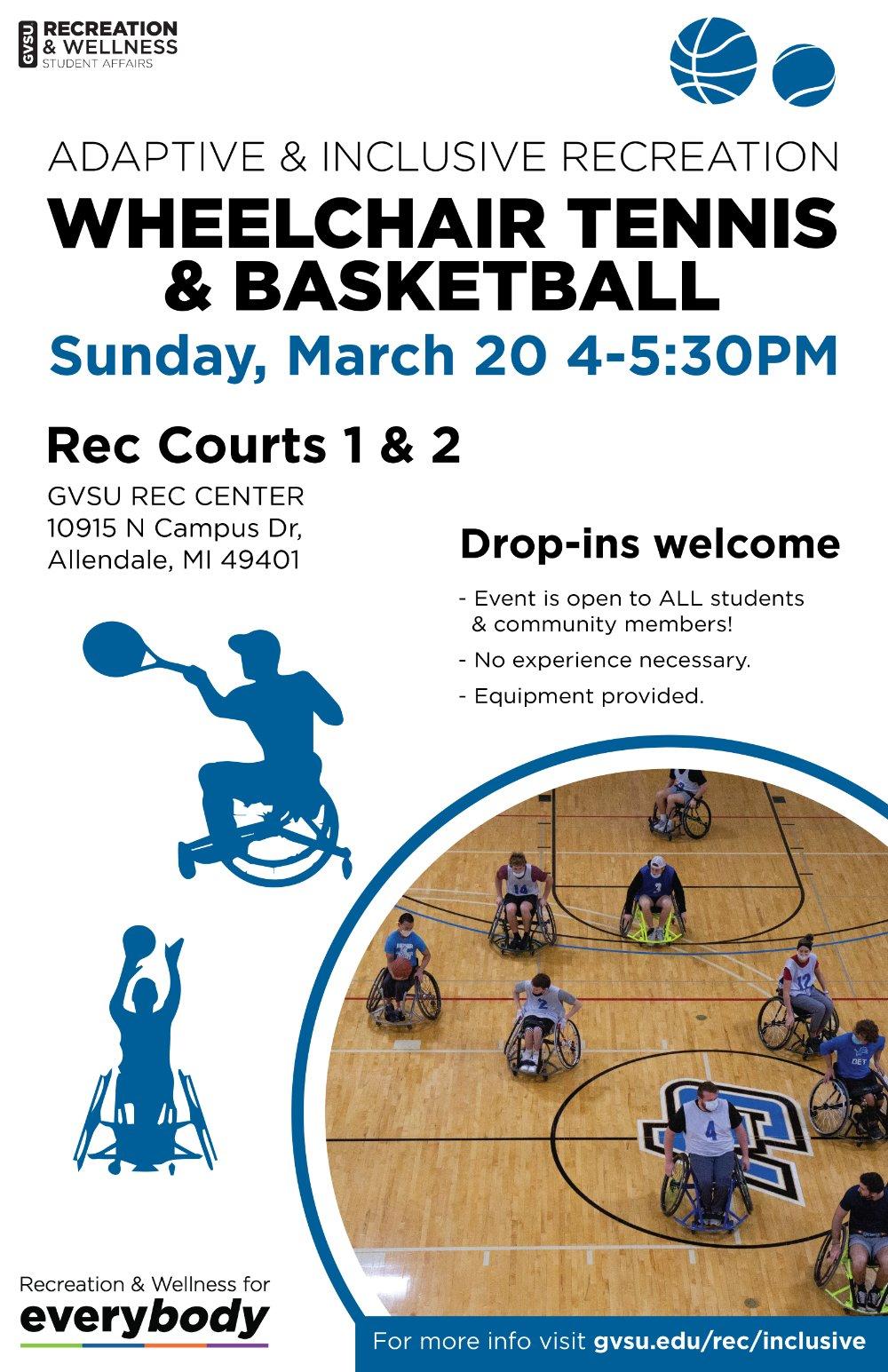 Wheelchair Tennis and Basketball Event